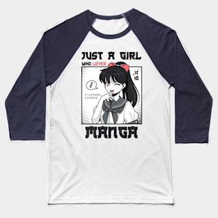 just a girl who loves manga Baseball T-Shirt